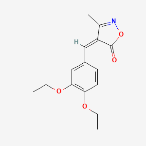 molecular formula C15H17NO4 B14945516 4H-Isoxazol-5-one, 4-(3,4-diethoxybenzylidene)-3-methyl- 