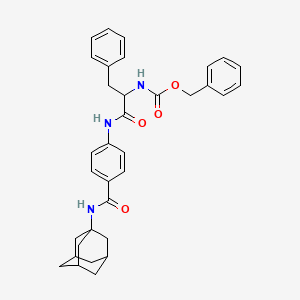 molecular formula C34H37N3O4 B14945524 Benzyl N-(2-{4-[(1-adamantylamino)carbonyl]anilino}-1-benzyl-2-oxoethyl)carbamate 