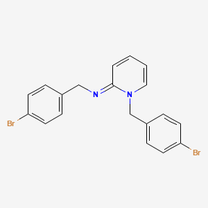 molecular formula C19H16Br2N2 B14945537 N-[(2E)-1-(4-bromobenzyl)pyridin-2(1H)-ylidene]-1-(4-bromophenyl)methanamine 