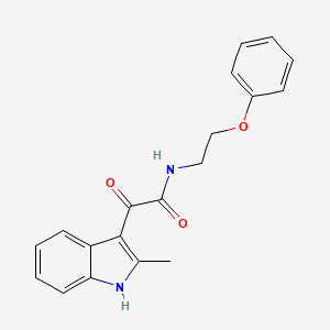 2-(2-methyl-1H-indol-3-yl)-2-oxo-N-(2-phenoxyethyl)acetamide