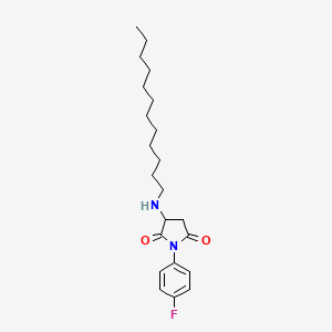 molecular formula C22H33FN2O2 B14945582 3-(Dodecylamino)-1-(4-fluorophenyl)pyrrolidine-2,5-dione 