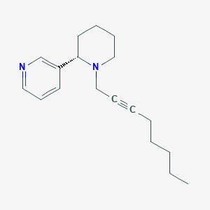 molecular formula C18H26N2 B14945587 3-[(2S)-1-(oct-2-yn-1-yl)piperidin-2-yl]pyridine 