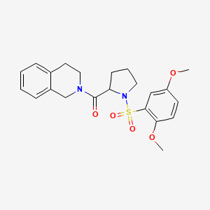 3,4-dihydroisoquinolin-2(1H)-yl{1-[(2,5-dimethoxyphenyl)sulfonyl]pyrrolidin-2-yl}methanone