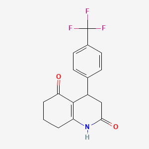 4-[4-(trifluoromethyl)phenyl]-4,6,7,8-tetrahydroquinoline-2,5(1H,3H)-dione