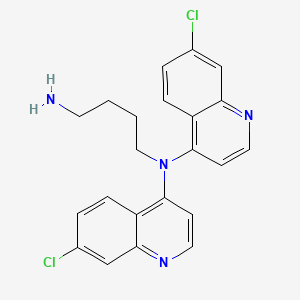 molecular formula C22H20Cl2N4 B1494560 N1,N1-bis(7-chloroquinolin-4-yl)butane-1,4-diamine 