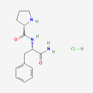 molecular formula C14H20ClN3O2 B1494561 H-Pro-Phe-NH2 HCl 