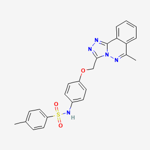 4-methyl-N-{4-[(6-methyl[1,2,4]triazolo[3,4-a]phthalazin-3-yl)methoxy]phenyl}benzenesulfonamide