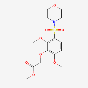 Methyl [2,6-dimethoxy-3-(morpholin-4-ylsulfonyl)phenoxy]acetate