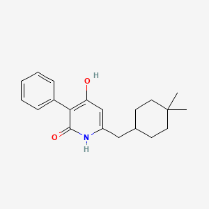molecular formula C20H25NO2 B1494569 6-[(4,4-Dimethylcyclohexyl)methyl]-4-Hydroxy-3-Phenylpyridin-2(1h)-One 