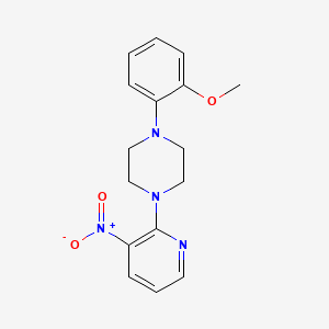 molecular formula C16H18N4O3 B14945713 1-(2-Methoxyphenyl)-4-(3-nitropyridin-2-yl)piperazine 