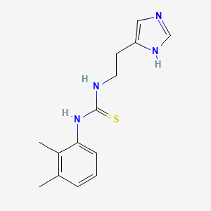 molecular formula C14H18N4S B14945718 Thiourea, N-(2,3-dimethylphenyl)-N'-[2-(1H-imidazol-5-yl)ethyl]- 