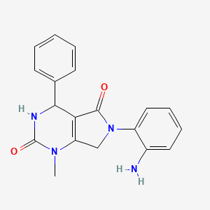 6-(2-aminophenyl)-1-methyl-4-phenyl-3,4,6,7-tetrahydro-1H-pyrrolo[3,4-d]pyrimidine-2,5-dione