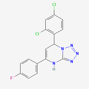 molecular formula C16H10Cl2FN5 B14945765 7-(2,4-Dichlorophenyl)-5-(4-fluorophenyl)-3,7-dihydrotetrazolo[1,5-a]pyrimidine 