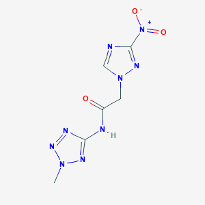 N-(2-methyl-2H-tetrazol-5-yl)-2-(3-nitro-1H-1,2,4-triazol-1-yl)acetamide