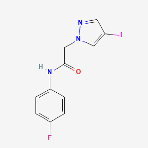 N-(4-fluorophenyl)-2-(4-iodo-1H-pyrazol-1-yl)acetamide