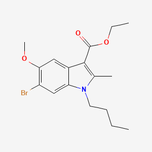 molecular formula C17H22BrNO3 B14945818 ethyl 6-bromo-1-butyl-5-methoxy-2-methyl-1H-indole-3-carboxylate 