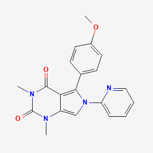 5-(4-methoxyphenyl)-1,3-dimethyl-6-(pyridin-2-yl)-1H-pyrrolo[3,4-d]pyrimidine-2,4(3H,6H)-dione