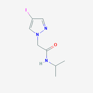 molecular formula C8H12IN3O B14945826 2-(4-iodo-1H-pyrazol-1-yl)-N-(propan-2-yl)acetamide 