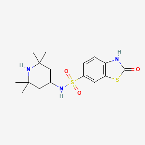 2-oxo-N-(2,2,6,6-tetramethylpiperidin-4-yl)-2,3-dihydro-1,3-benzothiazole-6-sulfonamide