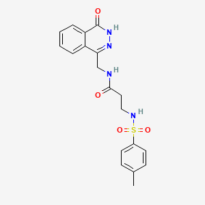 molecular formula C19H20N4O4S B14945850 N~3~-[(4-Methylphenyl)sulfonyl]-N-[(4-oxo-3,4-dihydro-1-phthalazinyl)methyl]-beta-alaninamide 