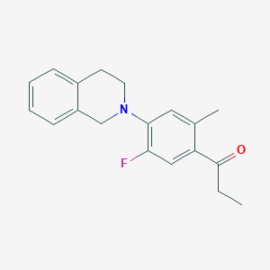 1-[4-(3,4-dihydroisoquinolin-2(1H)-yl)-5-fluoro-2-methylphenyl]propan-1-one