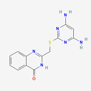 molecular formula C13H12N6OS B14945874 2-{[(4,6-diaminopyrimidin-2-yl)sulfanyl]methyl}quinazolin-4(3H)-one 