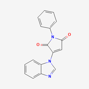 molecular formula C17H11N3O2 B14945899 3-(1H-benzimidazol-1-yl)-1-phenyl-1H-pyrrole-2,5-dione 