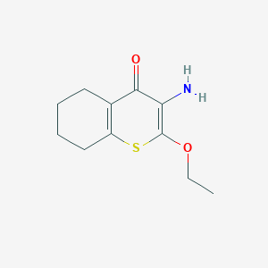 3-amino-2-ethoxy-5,6,7,8-tetrahydro-4H-thiochromen-4-one