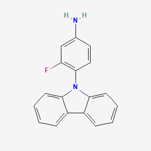 molecular formula C18H13FN2 B1494593 4-(9H-咔唑-9-基)-3-氟苯胺 CAS No. 1820707-85-4