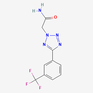 2-{5-[3-(trifluoromethyl)phenyl]-2H-tetrazol-2-yl}acetamide