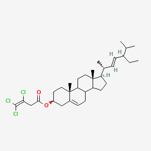 molecular formula C33H49Cl3O2 B14945953 (3beta,8xi,9xi,14xi,22E,24xi)-stigmasta-5,22-dien-3-yl 3,4,4-trichlorobut-3-enoate 