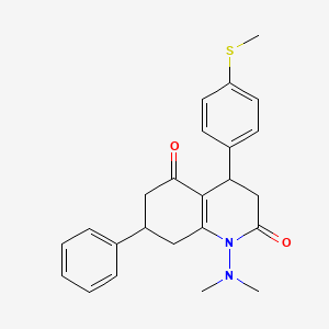 1-(dimethylamino)-4-[4-(methylsulfanyl)phenyl]-7-phenyl-4,6,7,8-tetrahydroquinoline-2,5(1H,3H)-dione