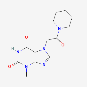 molecular formula C13H17N5O3 B14945994 3-methyl-7-[2-oxo-2-(piperidin-1-yl)ethyl]-3,7-dihydro-1H-purine-2,6-dione 