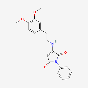 molecular formula C20H20N2O4 B14946006 3-{[2-(3,4-dimethoxyphenyl)ethyl]amino}-1-phenyl-1H-pyrrole-2,5-dione 