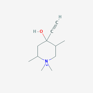 molecular formula C11H20NO+ B14946019 4-Ethynyl-4-hydroxy-1,1,2,5-tetramethylpiperidinium 