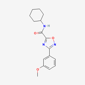 N-cyclohexyl-3-(3-methoxyphenyl)-1,2,4-oxadiazole-5-carboxamide