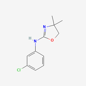 N-(3-chlorophenyl)-4,4-dimethyl-4,5-dihydro-1,3-oxazol-2-amine