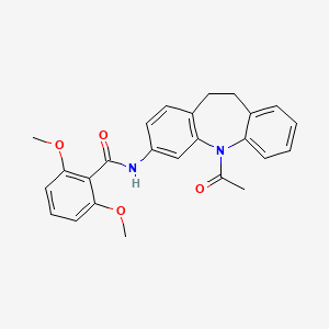 molecular formula C25H24N2O4 B14946103 N-(5-acetyl-10,11-dihydro-5H-dibenzo[b,f]azepin-3-yl)-2,6-dimethoxybenzamide 