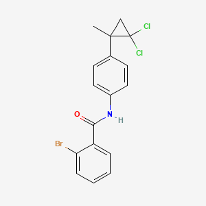 molecular formula C17H14BrCl2NO B14946114 2-bromo-N-[4-(2,2-dichloro-1-methylcyclopropyl)phenyl]benzamide 