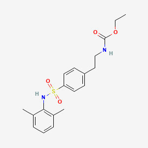 molecular formula C19H24N2O4S B14946118 Ethyl (2-{4-[(2,6-dimethylphenyl)sulfamoyl]phenyl}ethyl)carbamate 