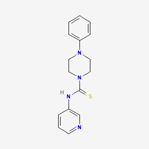 4-phenyl-N-(pyridin-3-yl)piperazine-1-carbothioamide