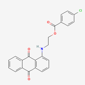 2-[(9,10-Dioxo-9,10-dihydroanthracen-1-yl)amino]ethyl 4-chlorobenzoate