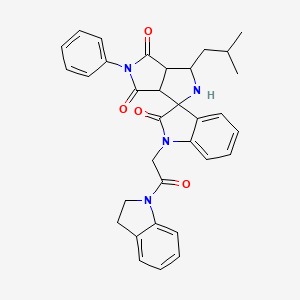 1-[2-(2,3-Dihydro-1H-indol-1-YL)-2-oxoethyl]-3'-isobutyl-5'-phenyl-3A',6A'-dihydro-2'H-spiro[indole-3,1'-pyrrolo[3,4-C]pyrrole]-2,4',6'(1H,3'H,5'H)-trione