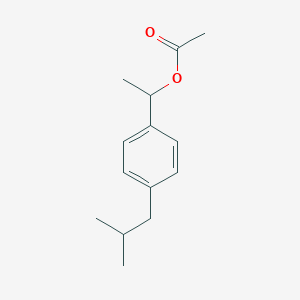 molecular formula C14H20O2 B149462 1-[4-(2-Methylpropyl)phenyl]ethyl acetate CAS No. 138948-58-0