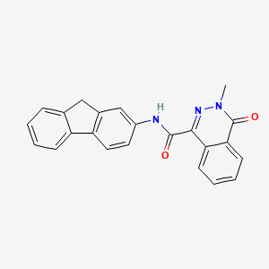 molecular formula C23H17N3O2 B14946218 N-(9H-fluoren-2-yl)-3-methyl-4-oxo-3,4-dihydrophthalazine-1-carboxamide 