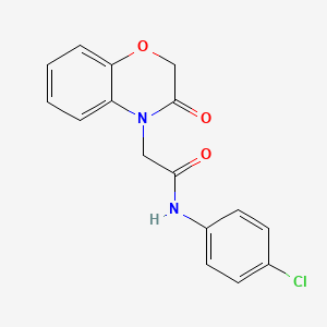 N-(4-chlorophenyl)-2-(3-oxo-2,3-dihydro-4H-1,4-benzoxazin-4-yl)acetamide