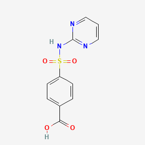 molecular formula C11H9N3O4S B14946270 4-(Pyrimidin-2-ylsulfamoyl)benzoic acid 