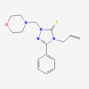 molecular formula C16H20N4OS B14946283 [1,2,4]Triazole-3-thione, 4-allyl-2-morpholin-4-ylmethyl-5-phenyl-2,4-dihydro- 