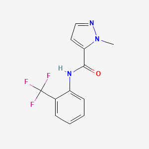 1-methyl-N-[2-(trifluoromethyl)phenyl]-1H-pyrazole-5-carboxamide