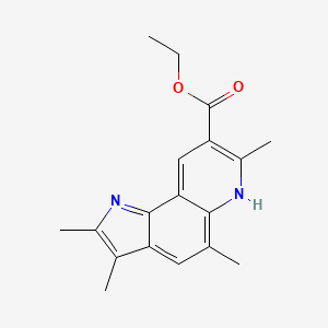 ethyl 2,3,5,7-tetramethyl-1H-pyrrolo[2,3-f]quinoline-8-carboxylate